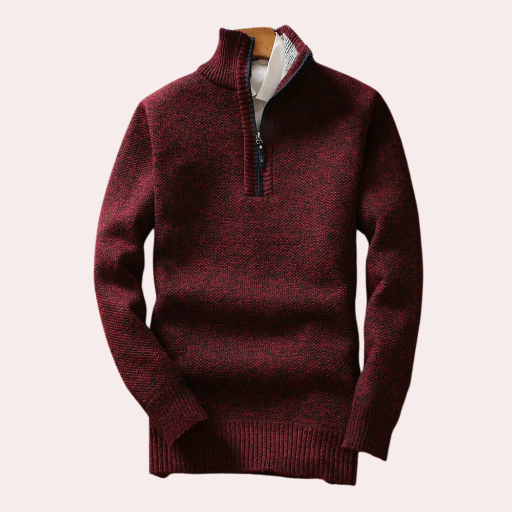 BRICE - Comfortable Half-Zip Jumper for Men - Spring/Summer Edition